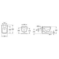 Подвесной унитаз Lavinia Boho One Rimless 3302004R крышка Soft-close — 9