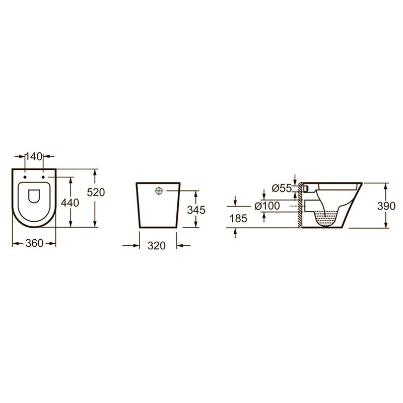 Приставной унитаз Lavinia Boho Biore 33040040 крышка Soft-close