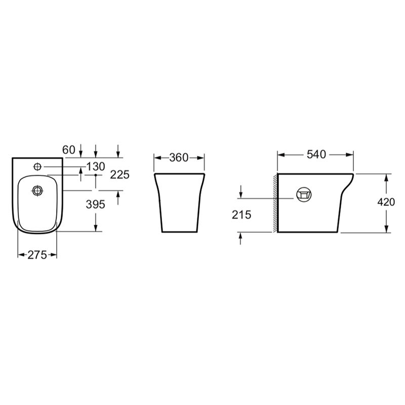 Биде Lavinia Boho Bristol 33050040