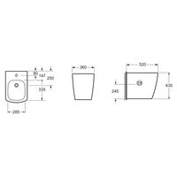 Биде Lavinia Boho Aveo 33060040 — 2