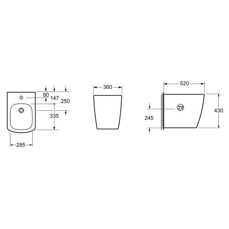 Биде Lavinia Boho Aveo 33060040