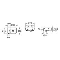 Раковина Lavinia Boho One 33310001L 37×24,5 (крепления, хромированное кольцо на перелив) — 3