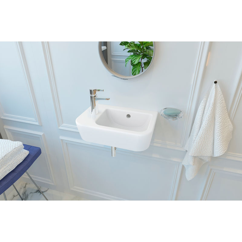 Раковина Lavinia Boho One 33310001L 37×24,5 (крепления, хромированное кольцо на перелив)