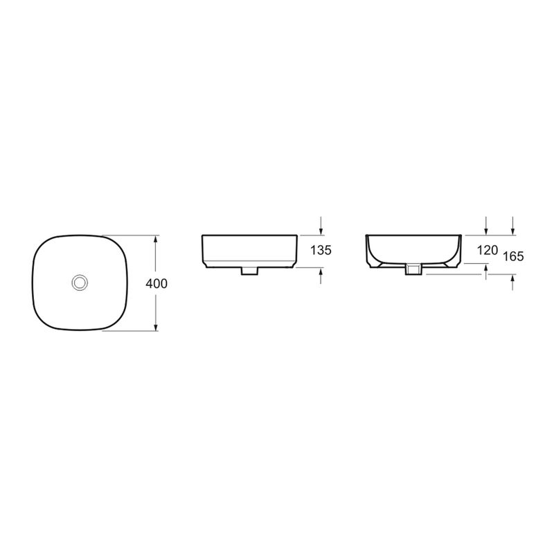 Раковина Lavinia Boho Bathroom Sink Slim 33311006 40×40 см