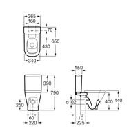 Напольный унитаз Roca The Gap 342477000+34147000Y+801472003 с пневмокрышкой Ultra Slim — 7