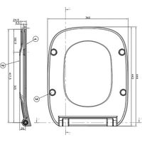 Напольный унитаз Roca Debba 34299700Y+34199100Y+78019D2003 с пневмокрышкой Slim — 7