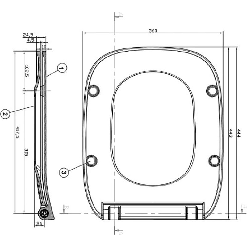 Напольный унитаз Roca Debba 34299700Y+34199100Y+78019D2003 с пневмокрышкой Slim
