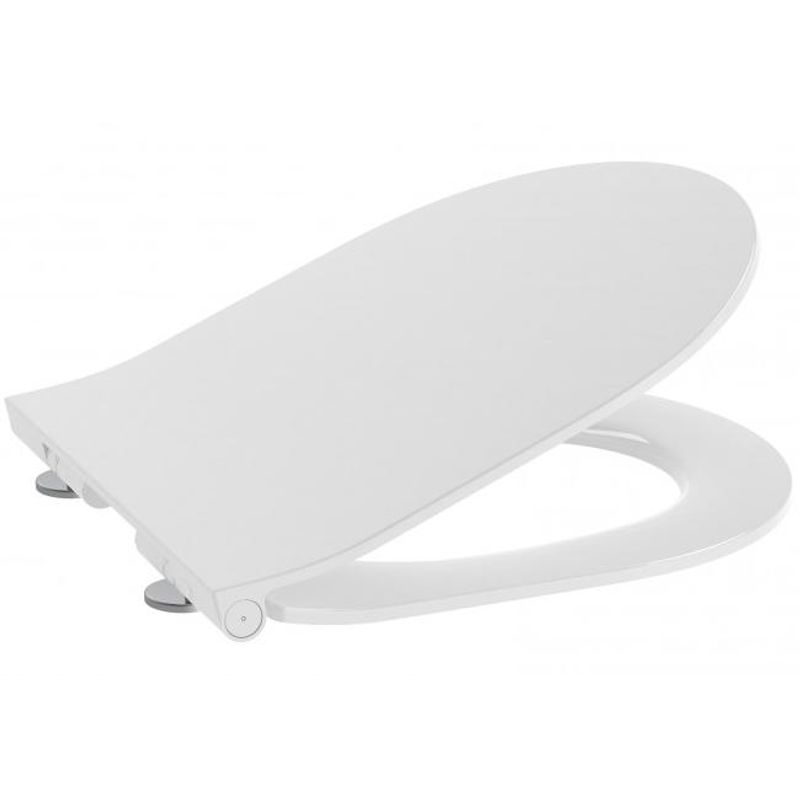 Подвесной унитаз Roca Meridian Compacto Rimless 346244000 + 8012B2002 с пневмокрышкой Slim