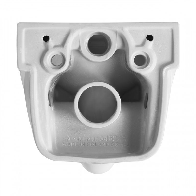 Подвесной унитаз Roca Meridian Compacto Rimless 346244000 + 8012B2002 с пневмокрышкой Slim