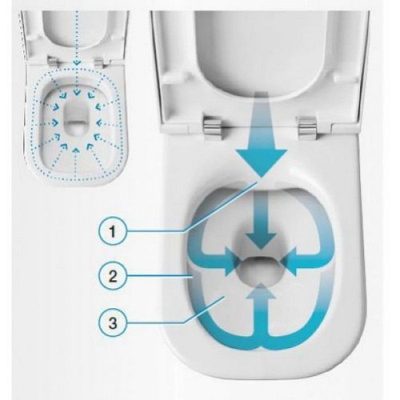 Подвесной унитаз Roca The Gap Clean Rim 34647L000+80147200B с пневмокрышкой