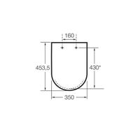 Подвесной унитаз Roca The Gap Clean Rim 34647L000+80147200B с пневмокрышкой — 15