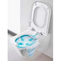 Подвесной унитаз Roca The Gap Clean Rim 34647L000+ZRU9307682 с пневмокрышкой Slim — 15