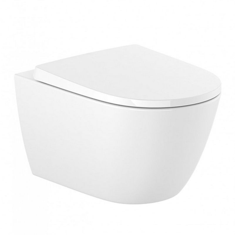 Подвесной унитаз Roca Ona Rimless 346687000+801E12001 с пневмокрышкой Supralit