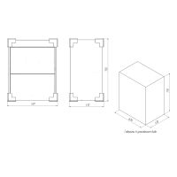 Тумба с раковиной BRIZ Риччи 60 + Фостер / 360 03-08060-06 00 БЕЛ — 7