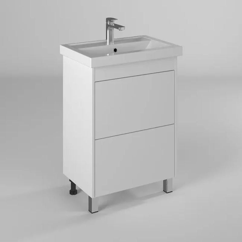 Тумба с раковиной BRIZ Риччи 60 + Фостер / 360 03-08060-06 00 БЕЛ