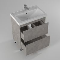 Тумба с раковиной BRIZ Риччи 70 + Фостер / 360 03-08070-06 00 БТН бетон — 2