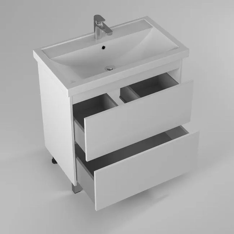 Тумба с раковиной BRIZ Риччи 80 + Фостер / 360 03-08080-06 00 БЕЛ