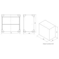 Тумба с раковиной BRIZ Риччи 80 + Фостер / 360 03-08080-06 00 БЕЛ — 7