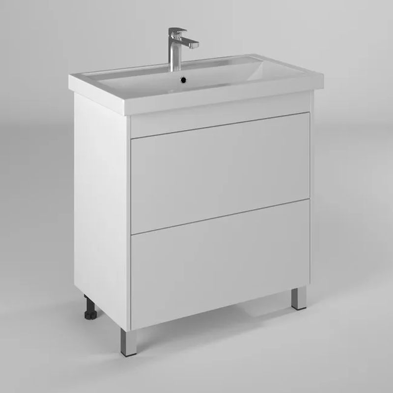 Тумба с раковиной BRIZ Риччи 80 + Фостер / 360 03-08080-06 00 БЕЛ