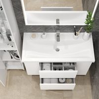 Тумба с раковиной BRIZ Риччи 100 + Фостер 360 03-20100-06 00 БЕЛ — 5