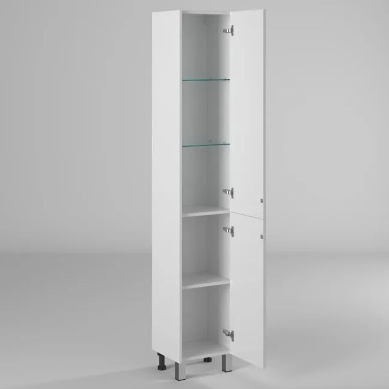 Шкаф-пенал для ванной BRIZ Риччи 35 правый / 360 04-00035-00 02 БЕЛ