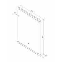 Зеркало BRIZ Мальта 70х80 с подсветкой / 365 01-38070-00 00 — 3