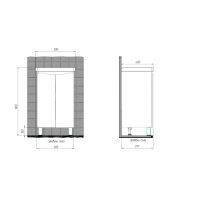 Тумба с раковиной BRIZ Мальта 50 + Фостер / 365 03-02050-06 00 БЕЛ — 5