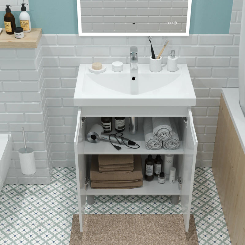 Тумба с раковиной BRIZ Мальта 50 + Фостер / 365 03-02050-06 00 БЕЛ