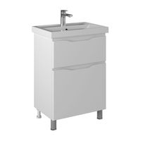 Тумба с раковиной BRIZ Мальта 60 2 ящ. + Фостер / 365 03-08060-06 00 БЕЛ — 1