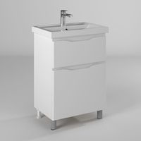 Тумба с раковиной BRIZ Мальта 60 2 ящ. + Фостер / 365 03-08060-06 00 БЕЛ — 3