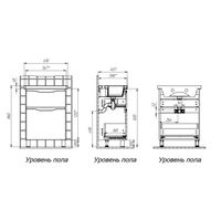 Тумба с раковиной BRIZ Мальта 60 2 ящ. + Фостер / 365 03-08060-06 00 БЕЛ — 8