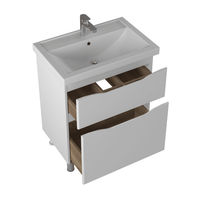Тумба с раковиной BRIZ Мальта 70 2 ящ. + Фостер / 365 03-08070-06 00 БЕЛ — 2