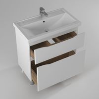 Тумба с раковиной BRIZ Мальта 80 2 ящ. + Фостер / 365 03-08080-06 00 БЕЛ — 4