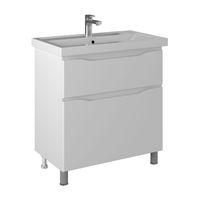 Тумба с раковиной BRIZ Мальта 80 2 ящ. + Фостер / 365 03-08080-06 00 БЕЛ — 1