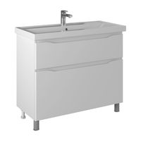 Тумба с раковиной BRIZ Мальта 100 2 ящ. + Фостер / 365 03-08100-06 00 БЕЛ — 1