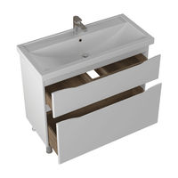 Тумба с раковиной BRIZ Мальта 100 2 ящ. + Фостер / 365 03-08100-06 00 БЕЛ — 2