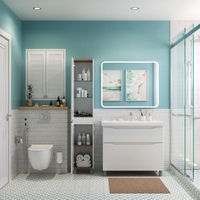 Шкаф-пенал для ванной BRIZ Мальта 35 левый / 365 04-00035-00 01 БЕЛ — 4