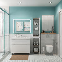 Шкаф-пенал для ванной BRIZ Мальта 35 правый / 365 04-00035-00 02 БЕЛ — 4