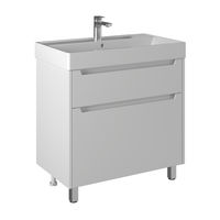 Тумба с раковиной BRIZ Мастер 80 + Вилис / 367 03-08080-17 00 БЕЛ — 1