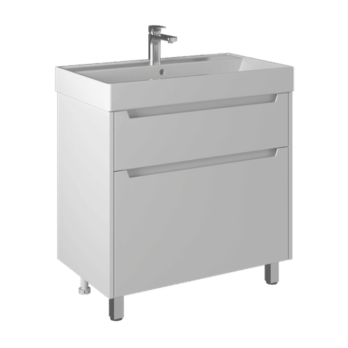 Тумба с раковиной BRIZ Мастер 80 + Вилис / 367 03-08080-17 00 БЕЛ