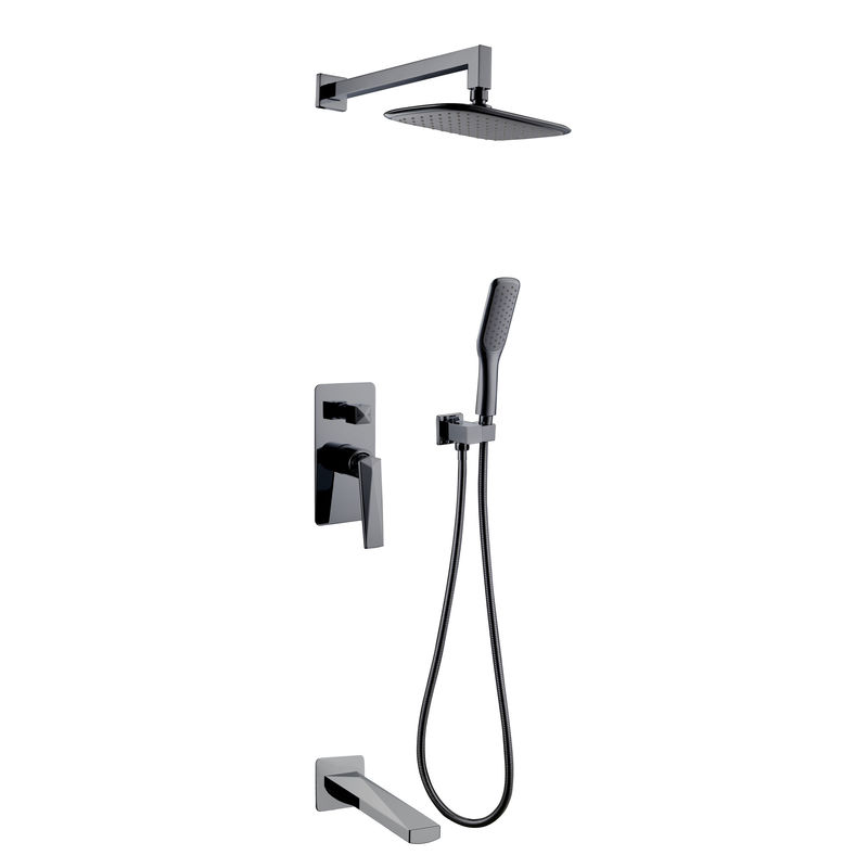 Система для душа скрытого монтажа BOHEME Venturo 374-SGM-2 Shine Gun Metall