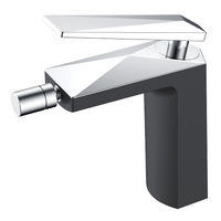 Смеситель для биде BOHEME Venturo 376-B черный с хромом — 1