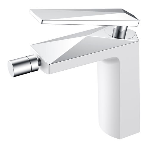 Смеситель для биде BOHEME Venturo 376-W белый с хромом