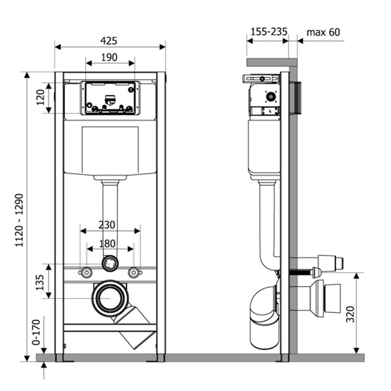 Инсталляции для унитаза Lavinia Boho RelFix 38010010