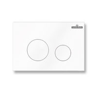 Кнопка смыва Lavinia Boho RelFix 3805002W белый с антибактериальным покрытием SanitiZed — 1