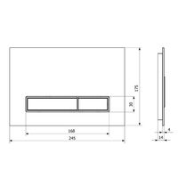 Кнопка смыва Lavinia Boho RelFix 3805003B черный с хром кромкой — 4