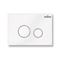 Кнопка смыва Lavinia Boho RelFix 3805004W белый с хром кромкой — 1