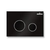 Кнопка смыва Lavinia Boho RelFix 380502MB матовый черный с антибактериальным покрытием SanitiZed — 1