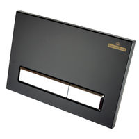 Кнопка смыва Lavinia Boho RelFix 38050601 матовый черный / белый с антибактериальным покрытием SanitiZed — 3