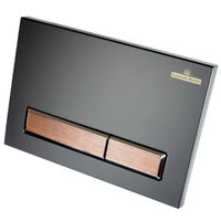 Кнопка смыва Lavinia Boho RelFix 38050602 матовый черный / темное дерево с антибактериальным покрытием SanitiZed — 3